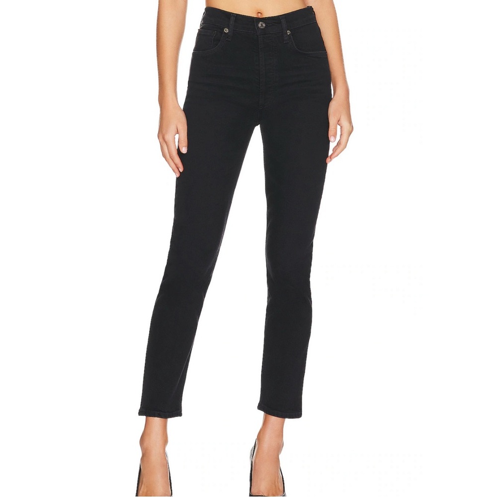 Agolde Riley Long Straight Jeans in Compilation